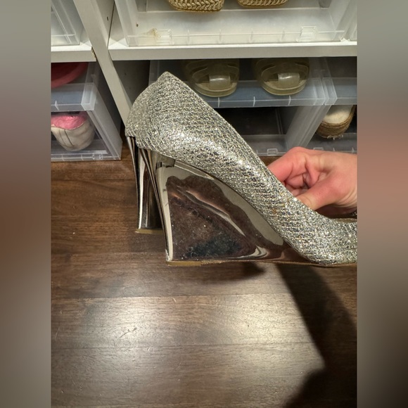 Jimmy Choo Sparkle Wedges - Picture 5 of 5